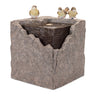 Bubbling Stone Fountain with Bird Accents 19"H