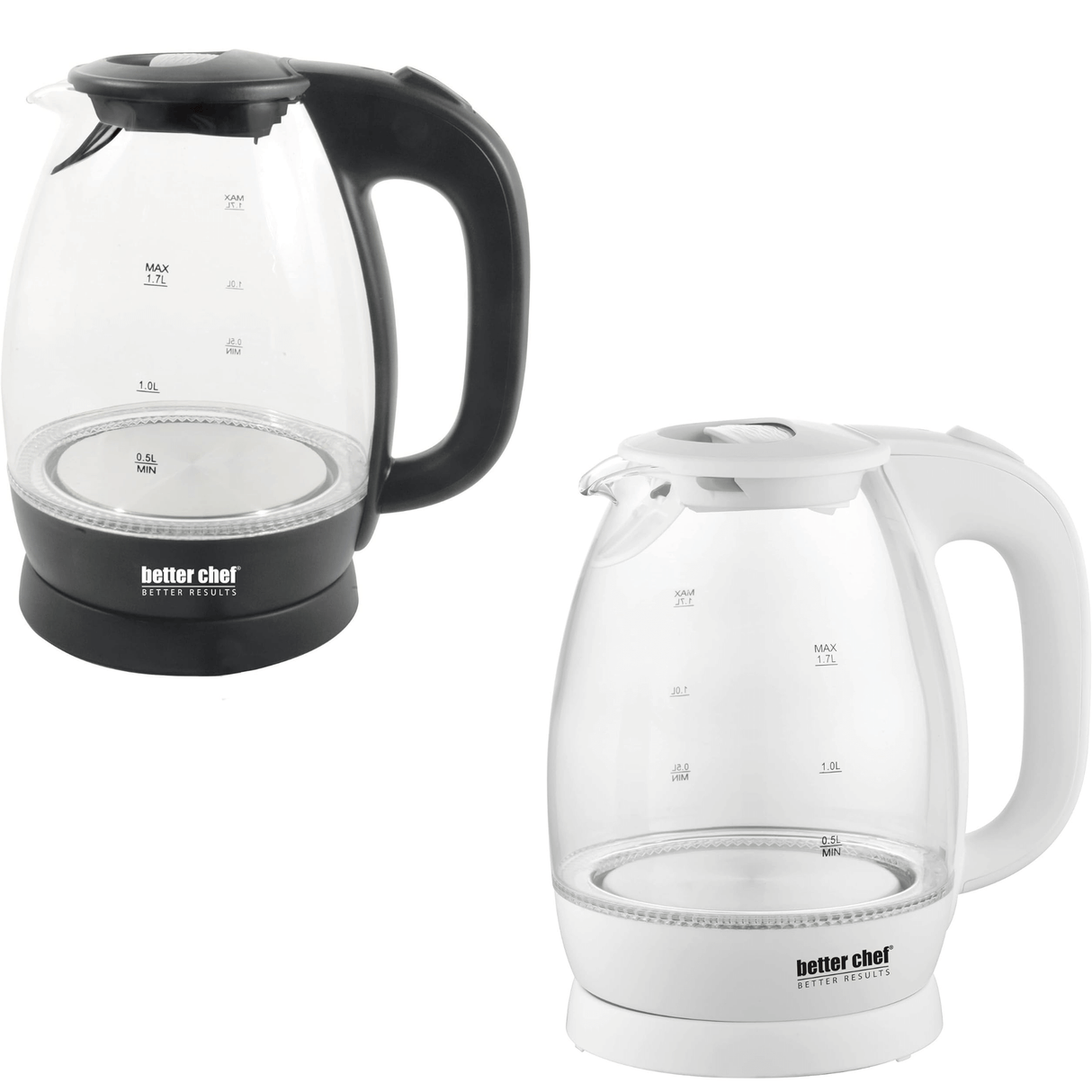 Better Chef 7-Cup Cordless Borosilicate Glass Electric Kettle with LED Light by Jupiter Gear Home