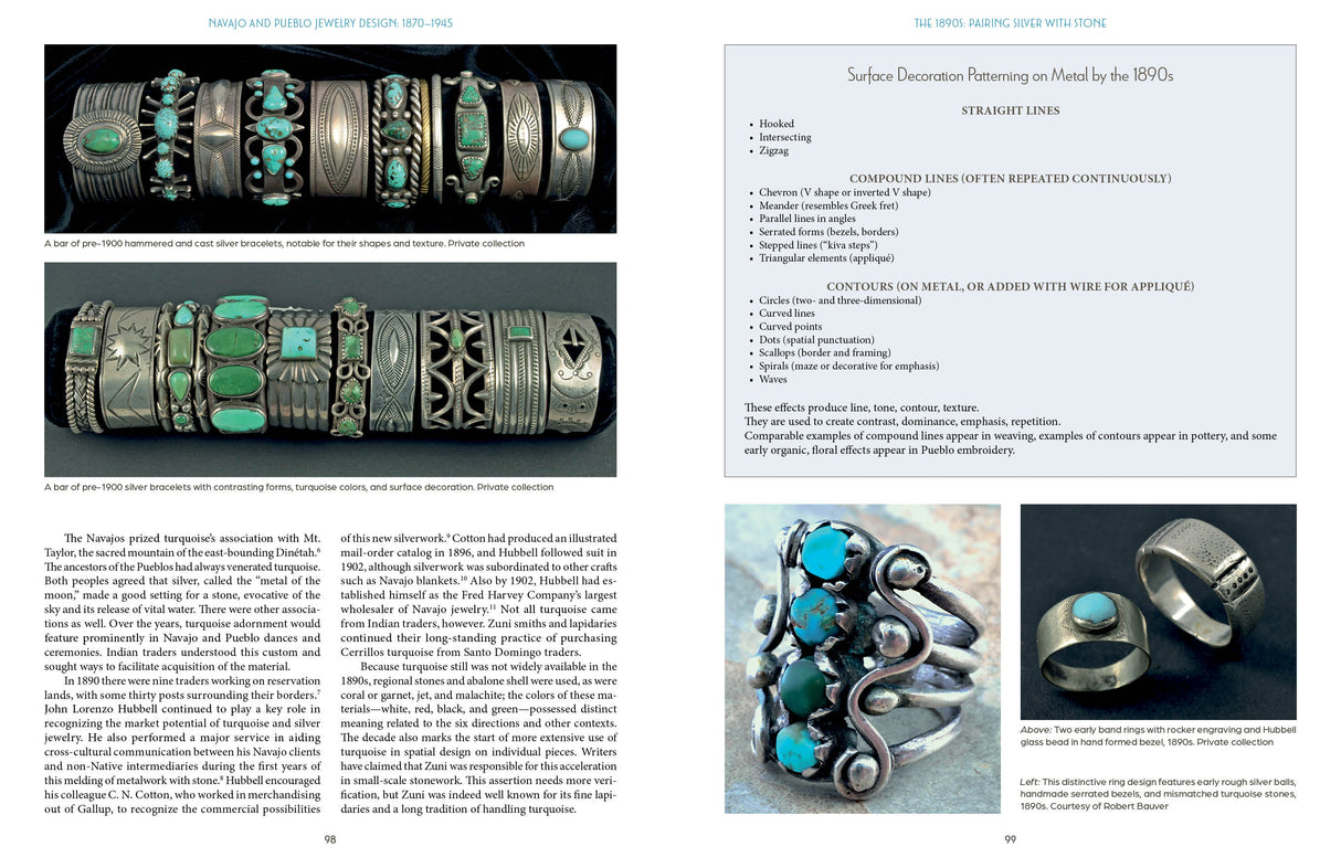 Navajo and Pueblo Jewelry Design by Schiffer Publishing