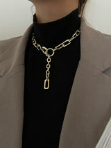 Simple Normcore Chain Necklace by migunica