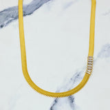 Herringbone Jeweled Necklace by Ellisonyoung.com