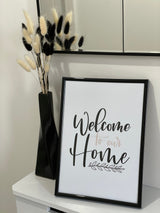 Welcome To Our Home 2022 Simple Home Wall Decor Print by WinsterCreations™ Official Store