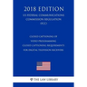 Closed Captioning of Video Programming - Closed Captioning Requirements for Digital Television Receivers (US Federal Communications Commission Regulat