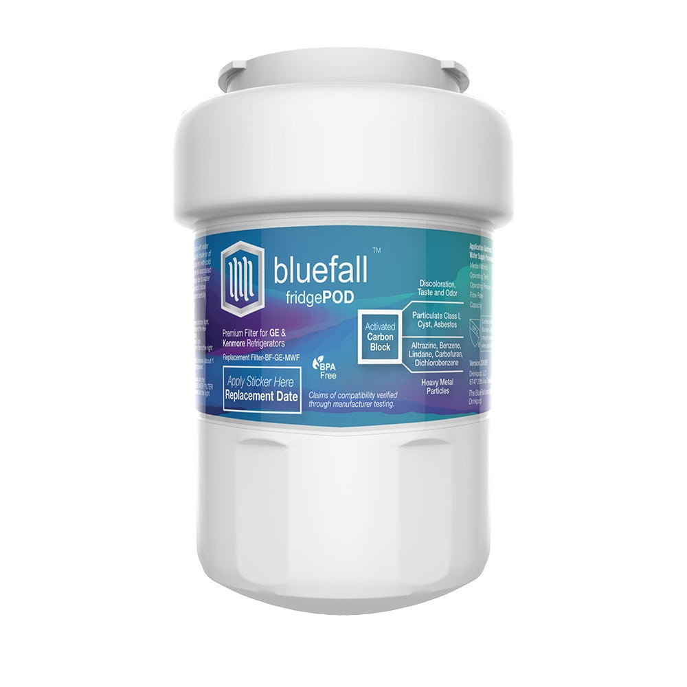 GE MWF Refrigerator Water Filter- Compatible by Bluefall by Drinkpod