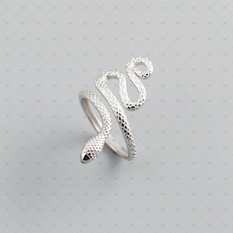 S925 Silver Fantastic Snake Shape Ring by Gioiellin