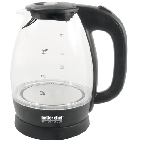 Better Chef 7-Cup Cordless Borosilicate Glass Electric Kettle with LED Light by Jupiter Gear Home