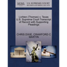 Lichten (Thomas) V. Texas U.S. Supreme Court Transcript of Record with Supporting Pleadings