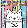 Mini Coloring Book Kawaii Cute Stuff: Easy Fun Coloring for Kids