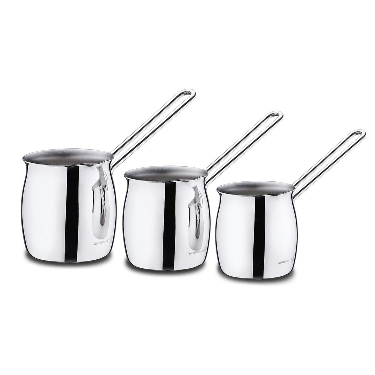 Korkmaz Tombik Coffee Pot Set - Gray