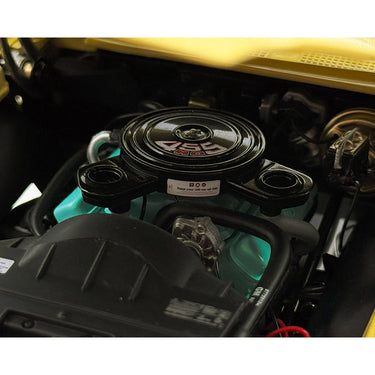 1972 Pontiac GTO LeMans Monarch Yellow with GTO Stripes and White Vinyl Top Limited Edition to 264 pieces Worldwide 1/18 Diecast Model Car by ACME