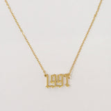 Birth Year Necklace by Ellisonyoung.com