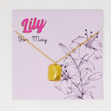 Blooming Birth Month Necklace by Ellisonyoung.com