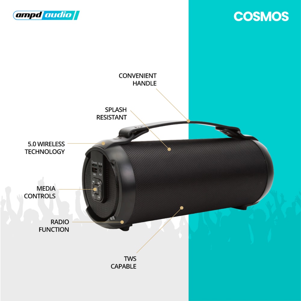 AMPD Cosmos Bluetooth Speaker 9W by AMPD