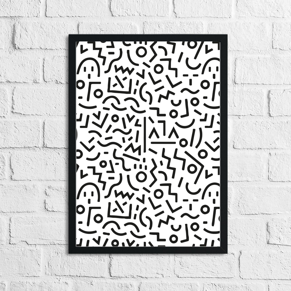 Abstract 1 Simple Line Bedroom Home Wall Decor Prints by WinsterCreations™ Official Store