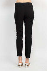 Adrianna Papell Mid Waist Solid Bi-Stretch Pull On Skinny Stretch Crepe Pants by Curated Brands