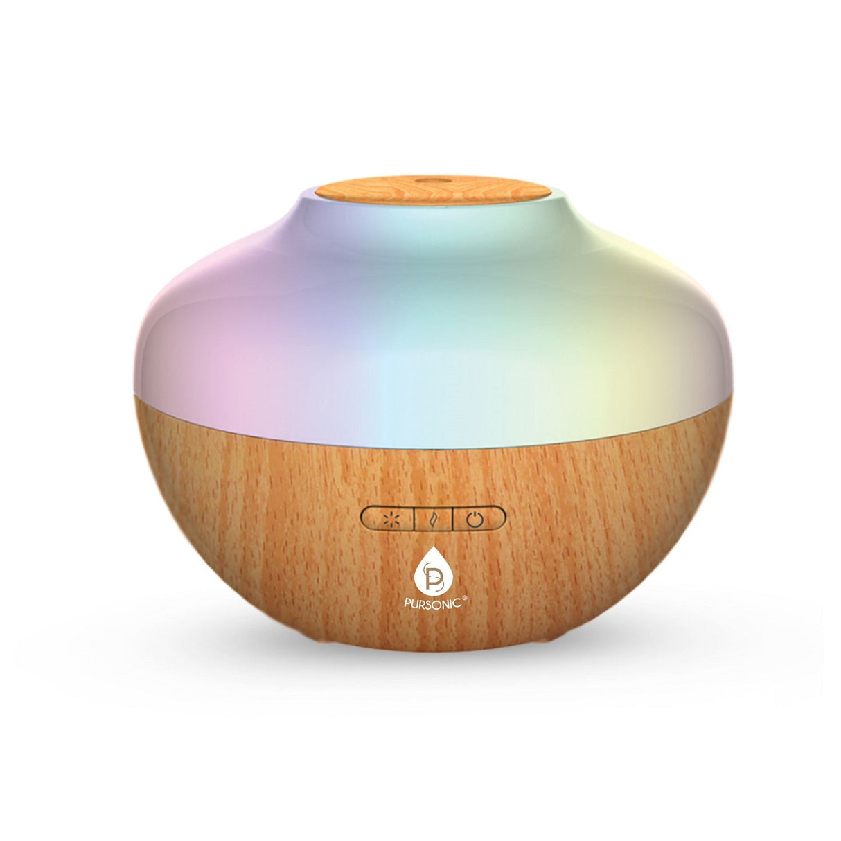 Pursonic Aromatherapy Diffuser & Essential Oil Set-Ultrasonic Top 3 Oils-300ml with 2 Mist Settings 7 Ambient Light Settings by Pursonic