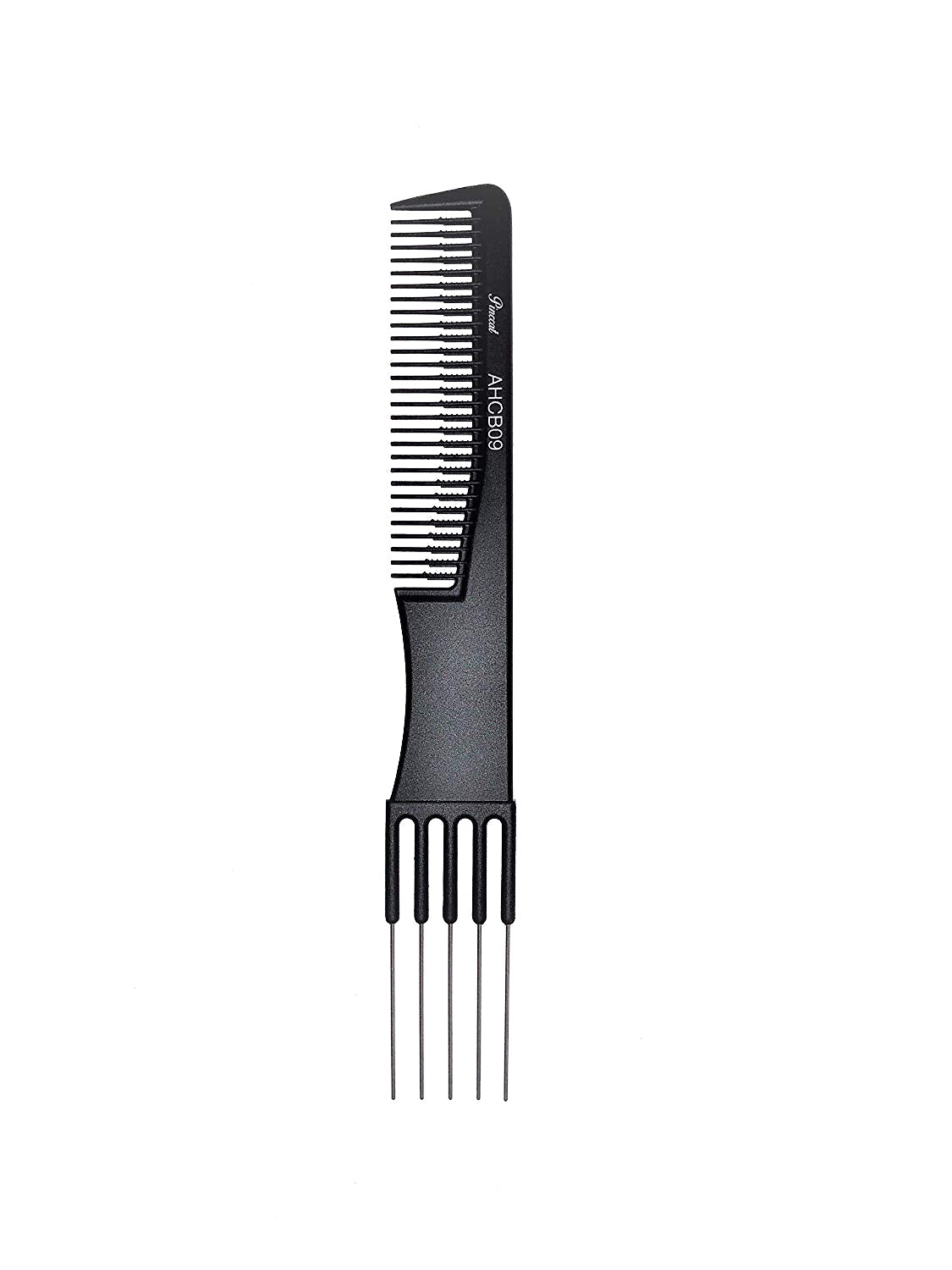 ABSOLUTE Pinccat Professional Carbon Comb - Metal Teasing Fine Tooth