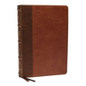 KJV Holy Bible: Large Print Verse-By-Verse with Cross References, Brown Leathersoft, Comfort Print: King James Version (MacLaren Series)