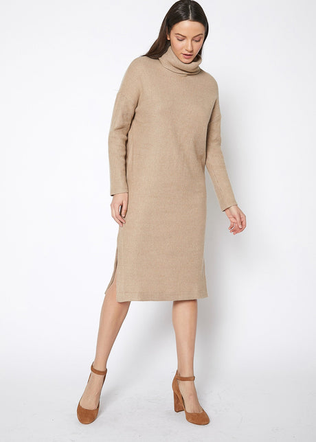 Women's Turtle Neck Midi Sweater Dress by Shop at Konus