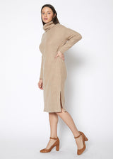 Women's Turtle Neck Midi Sweater Dress by Shop at Konus