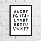 Scandinavian Alphabet Children's Nursery Bedroom Wall Decor Print by WinsterCreations™ Official Store