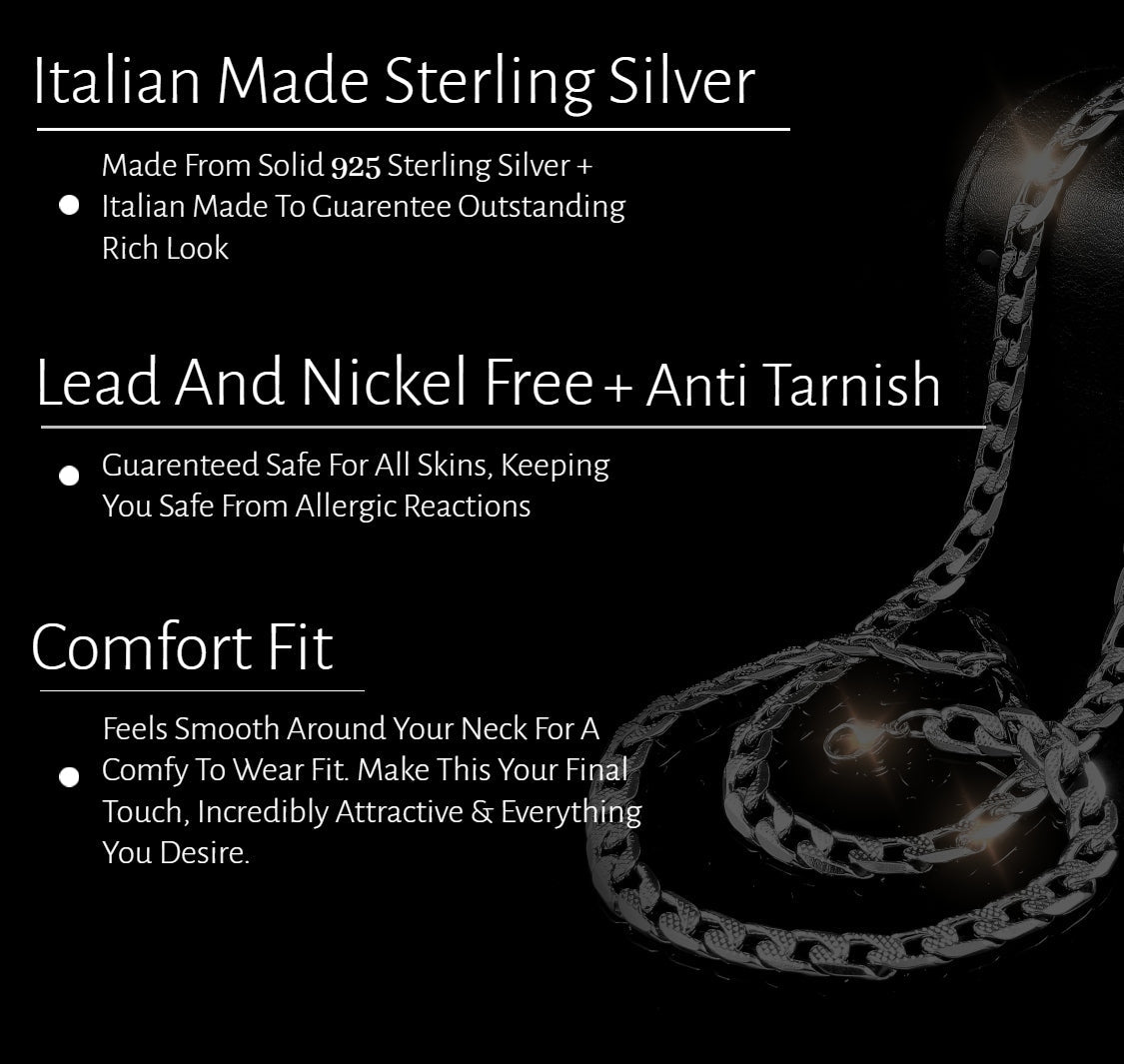 Sterling Silver 925 Diamond Cut Rope Chain 1.5MM, 16"-24", Braided Twisted Link Chain Necklace, 14K Gold Plated Italian Made Sterling Silver 925 Unisex Chain by Donatello Gian