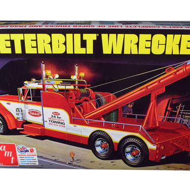 Skill 3 Model Kit Peterbilt Wrecker Tow Truck 1/25 Scale Model by AMT