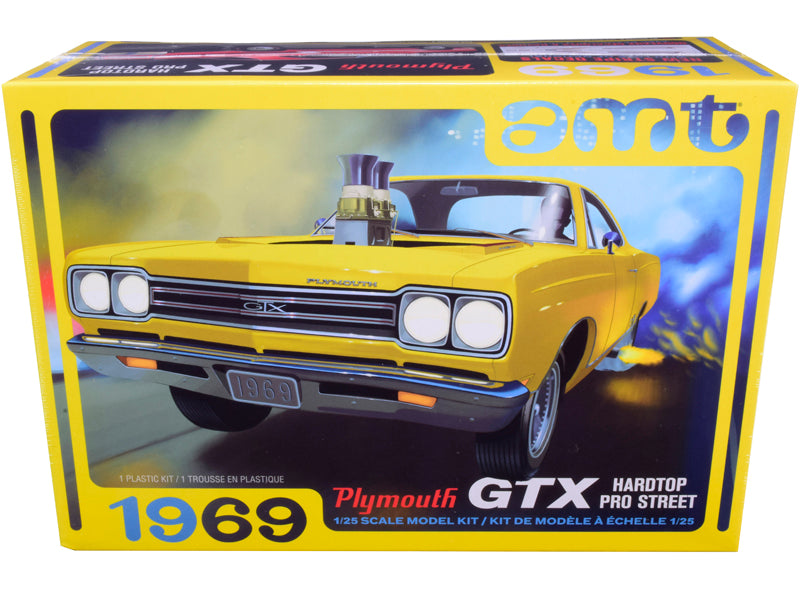 Skill 2 Model Kit 1969 Plymouth GTX Hardtop Pro Street 1/25 Scale Model by AMT