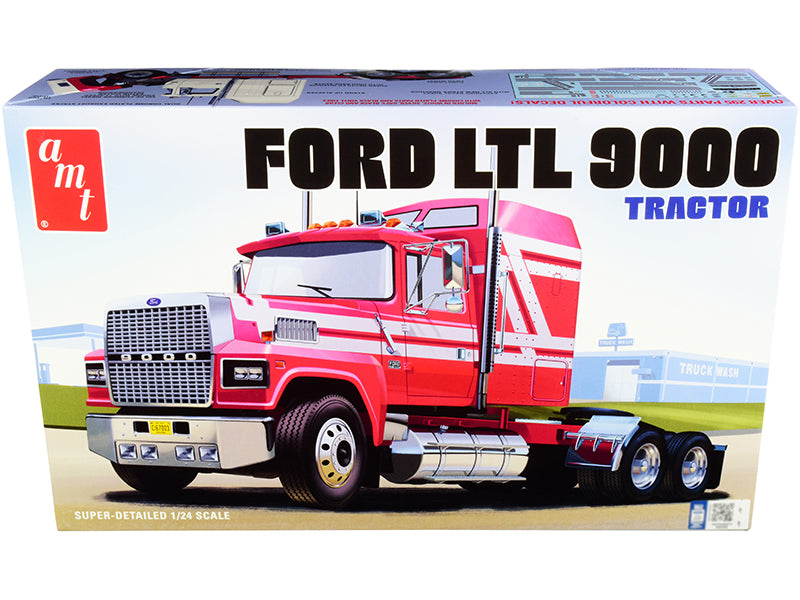 Skill 3 Model Kit Ford LTL 9000 Semi Tractor 1/24 Scale Model by AMT