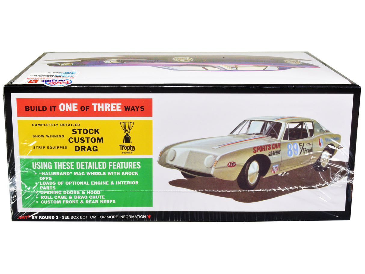 Skill 2 Model Kit 1963 Studebaker Avanti 3 in 1 Kit 1/25 Scale Model Car by AMT