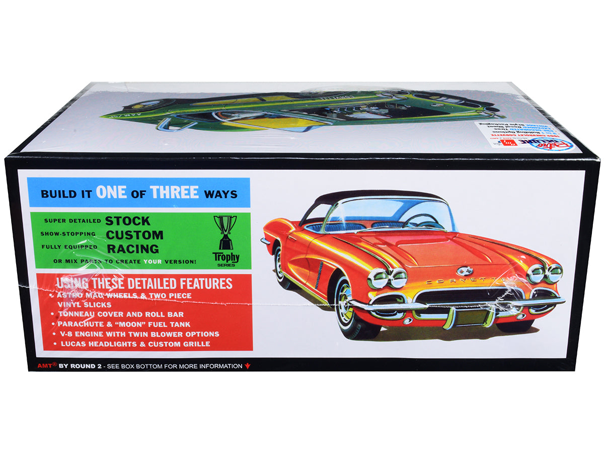 Skill 2 Model Kit 1962 Chevrolet Corvette 3 in 1 Kit 1/25 Scale Model by AMT