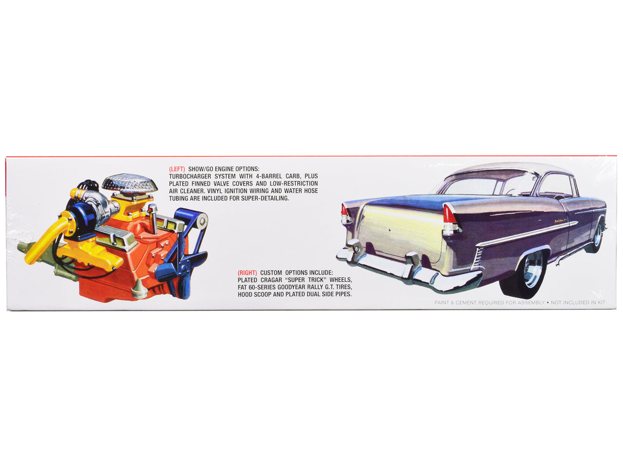 Skill 3 Model Kit 1955 Chevrolet Bel Air Hardtop 1/16 Scale Model by AMT