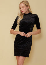 Velvet Deep V Cutout Back Dress by Shop at Konus