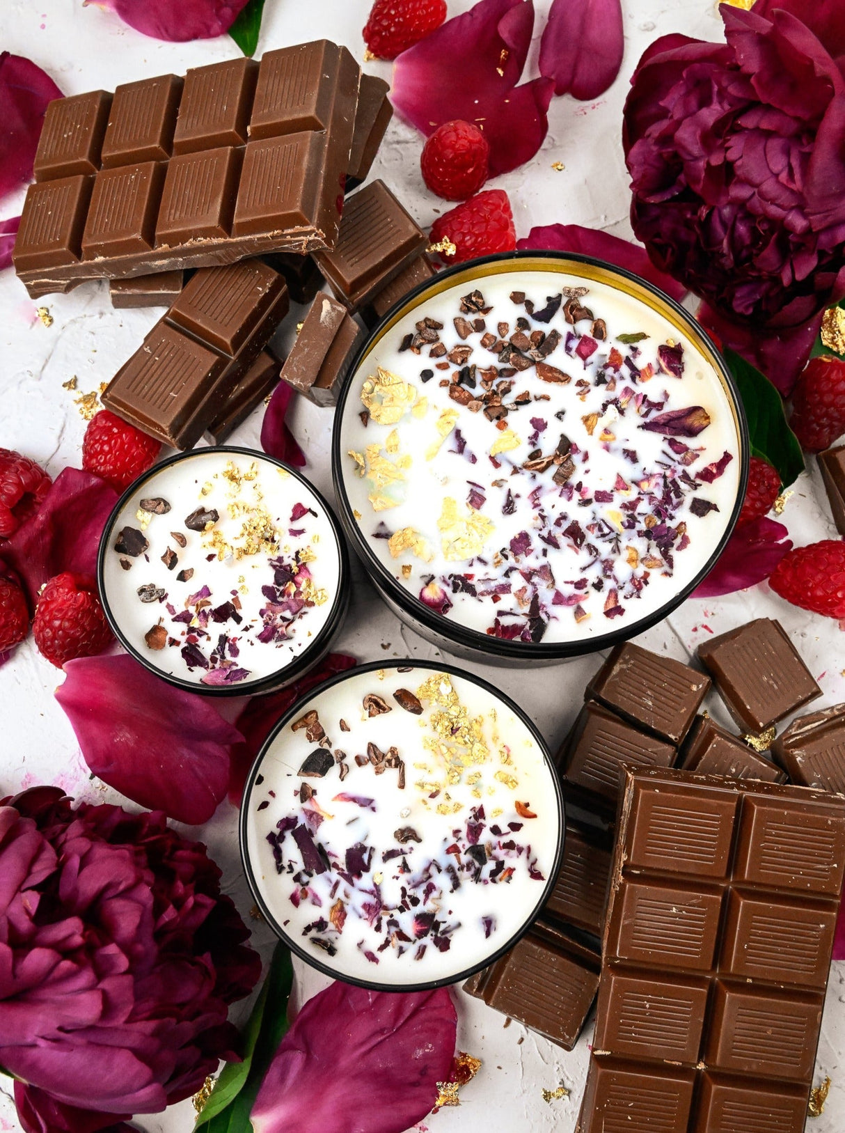 COCOA LUXE Chocolate Raspberry Candle by Ash & Rose