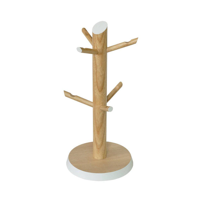 ASH WOOD: SIX-MUG TREE by Peterson Housewares & Artwares