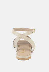 ashton flat ankle strap sandals by London Rag