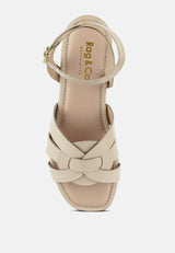 ashton flat ankle strap sandals by London Rag