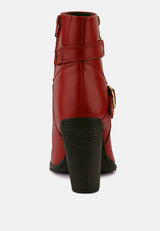 cat-track leather ankle boots by London Rag