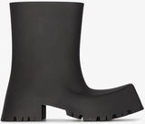 Square Toe Villain Platform Boots by White Market