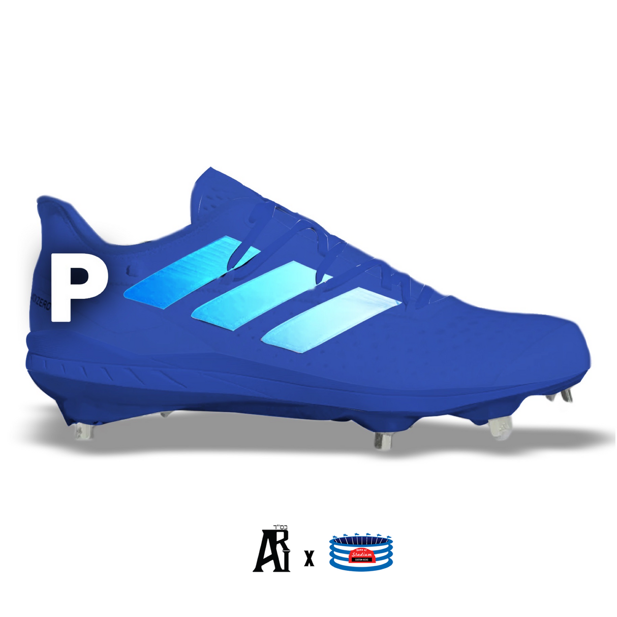 "Pushing P" Adidas Adizero Afterburner 8 Cleats by Stadium Custom Kicks