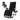 Adjustable Metal Zero Gravity Lounge Chair with Removable Cushion and Cup Holder Tray-Black