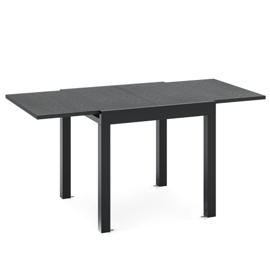 31.5 inches-63 inches Adjustable Patio Expandable Dining Table for 4-6 Person-Gray