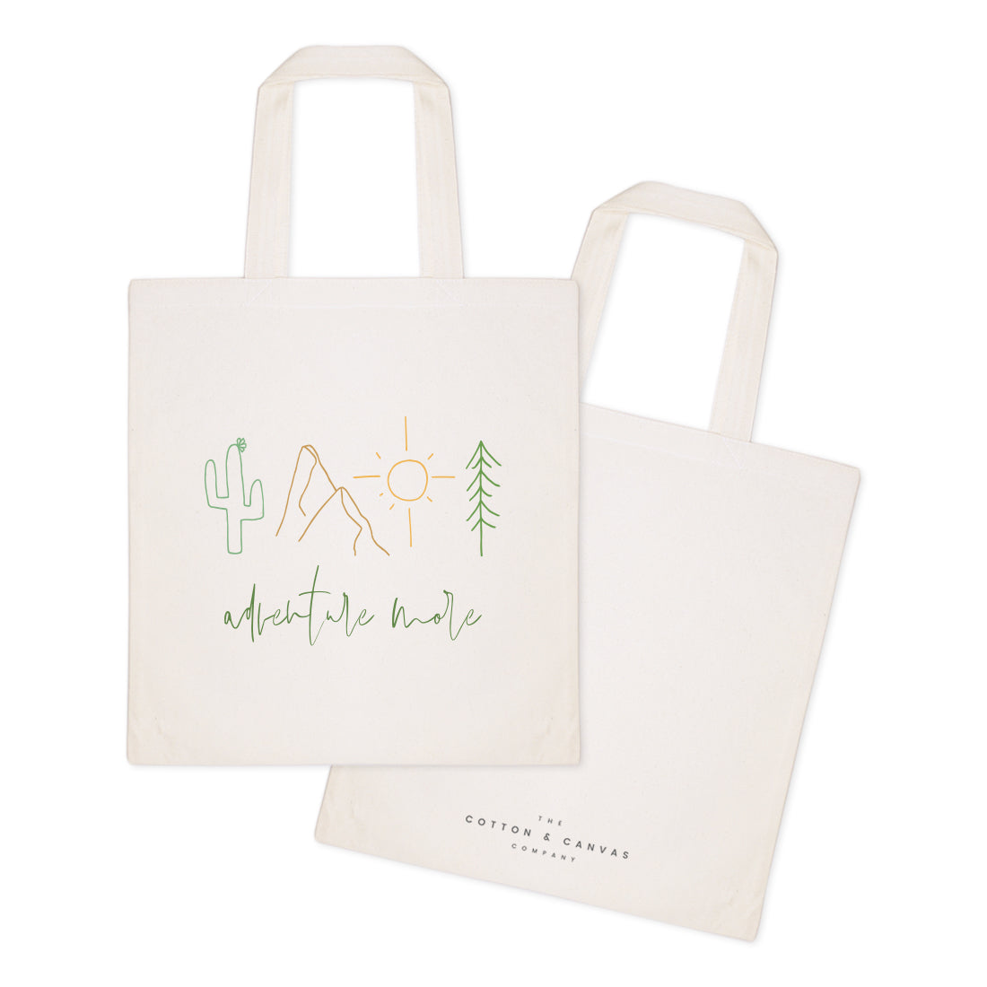 Adventure More Cotton Canvas Tote Bag by The Cotton & Canvas Co.