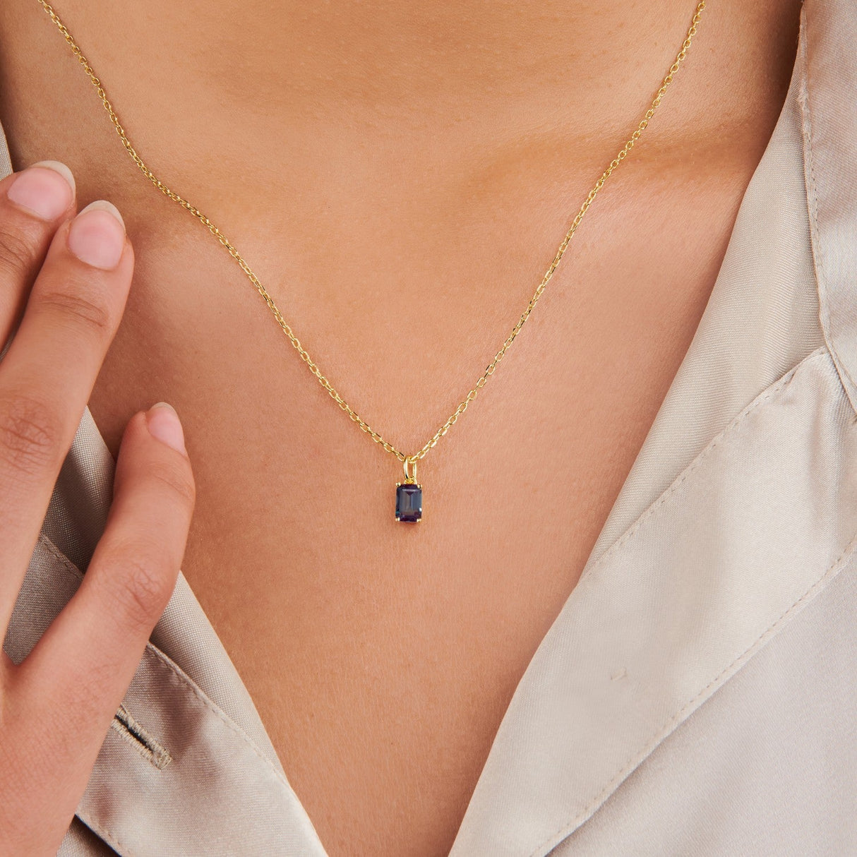 Birthstone Alexandrite Necklace - June by Little Sky Stone