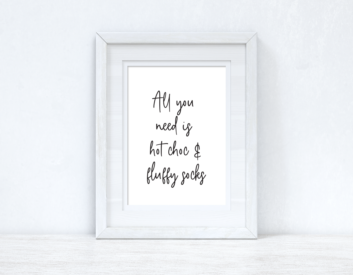 All You Need Is Hot Choc Autumn Kitchen Seasonal Wall Home Decor Print by WinsterCreations™ Official Store