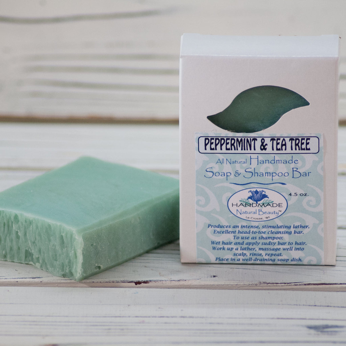 100% Natural Soap | Tea Tree Oil Soap & Shampoo Bar by Handmade Natural Beauty