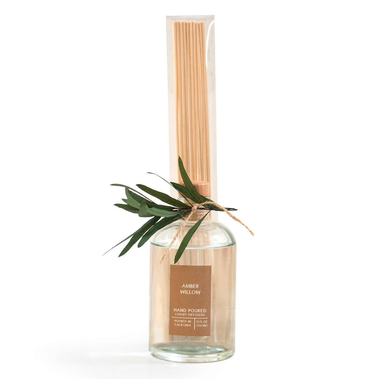 Amber Willow Botanical Tie Reed Diffuser by Andaluca Home