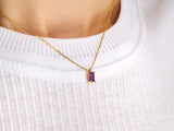 Amethyst Necklace Charm by Little Sky Stone