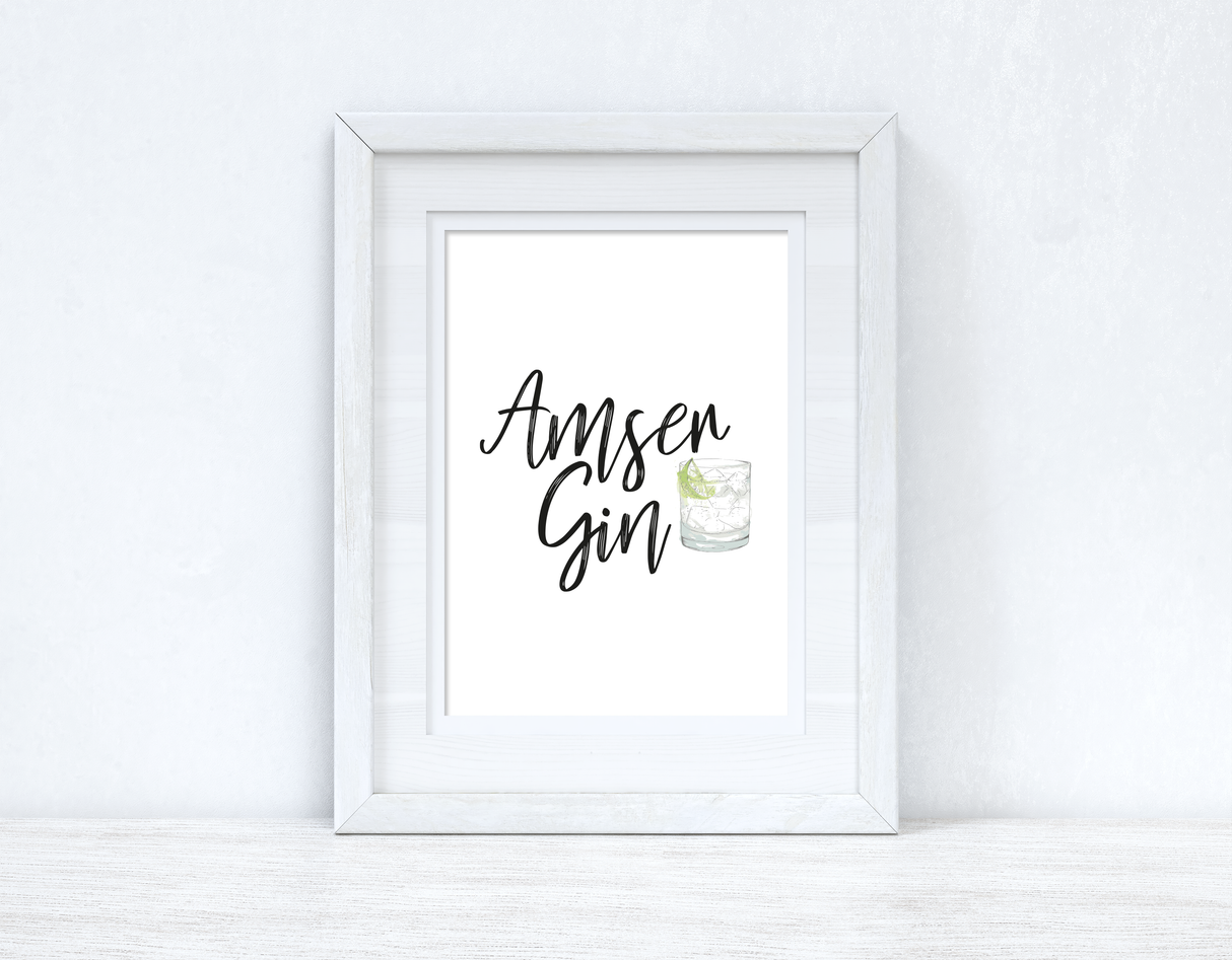 Amser Gin / Gin Time Home Welsh Decor Wall Decor Print by WinsterCreations™ Official Store