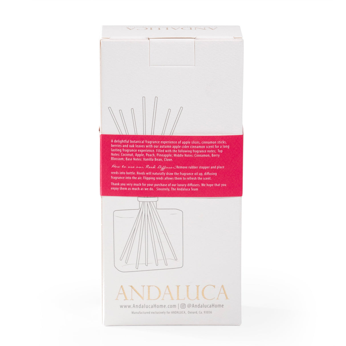 Apple Cider Cinnamon Reed Diffuser by Andaluca Home